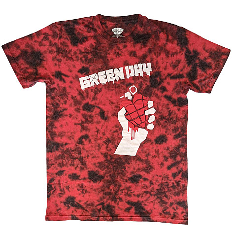 Green Day t-shirt, American Idiot Wash Collection Red, men´s