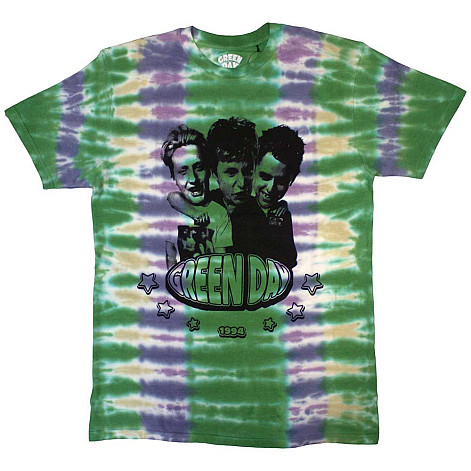 Green Day t-shirt, Trio Dye Wash Green, men´s