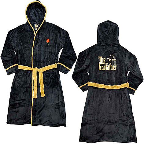 The Godfather bathrobe, Rose & Logo Black, unisex