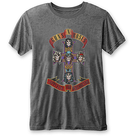 Guns N Roses t-shirt, Appetite for Destruction Burn Out Grey, men´s