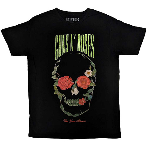 Guns N Roses t-shirt, Rose Skull Black, men´s