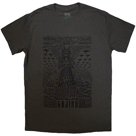 Gojira t-shirt, Demon Village Charcoal Grey, men´s