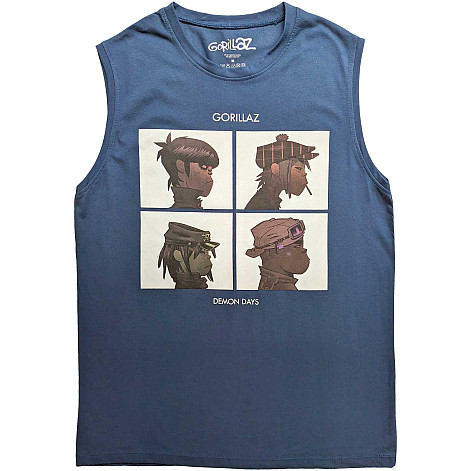 Gorillaz tank top, Demon Days Denim Blue, men´s