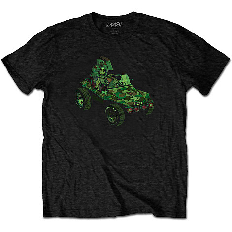 Gorillaz t-shirt, Group Green Geep BP Black, men´s