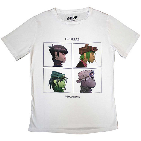Gorillaz t-shirt, Demon Days White, ladies