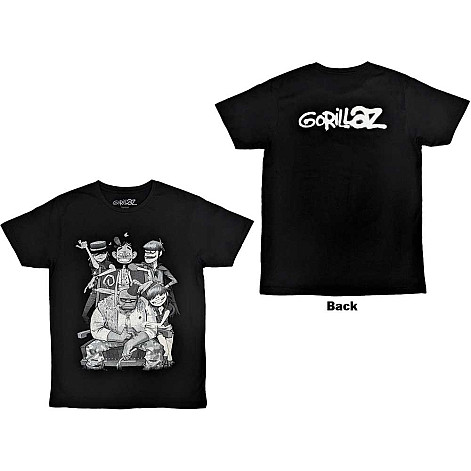 Gorillaz t-shirt, George Spray BP Black, men´s