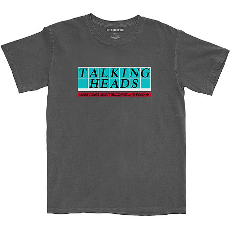 Talking Heads t-shirt, Tiled Logo Charcoal Grey, men´s