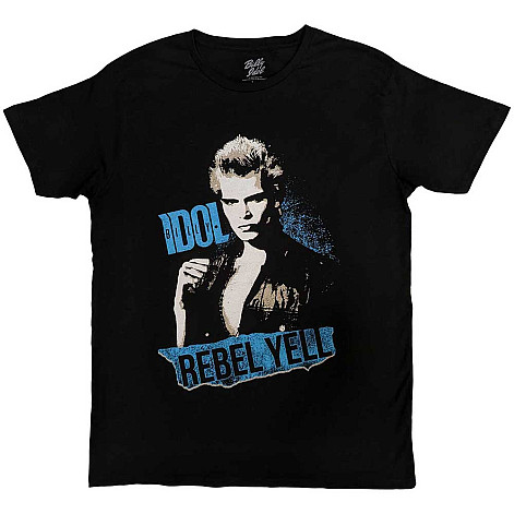 Billy Idol t-shirt, Rebel Yell Blue Black, men´s