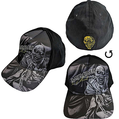 Iron Maiden snapback, Piece Of Mind FB Greyscale Black