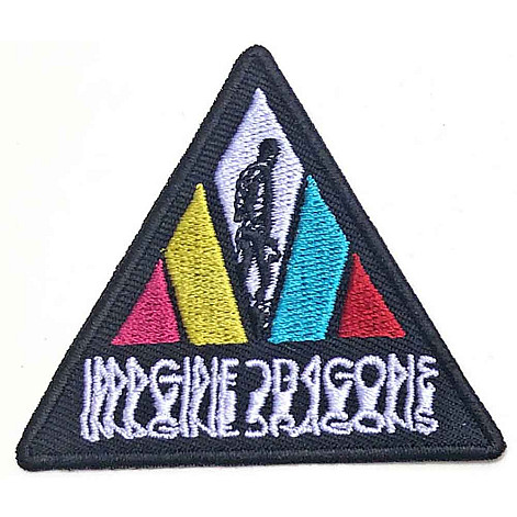 Imagine Dragons tkaná patch/nažehlovačka PES, Blurred Triangle Logo