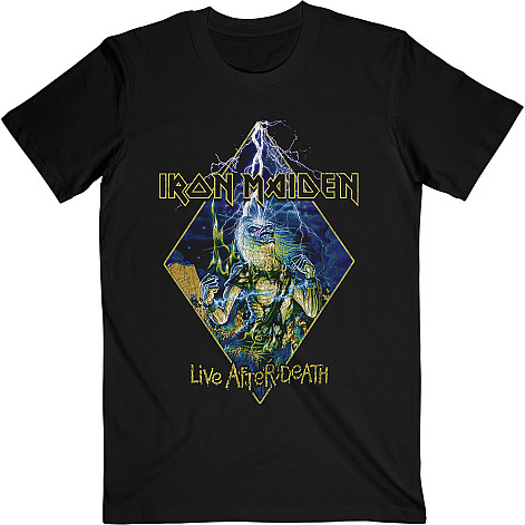 Iron Maiden t-shirt, Live After Death Diamond Black, men´s