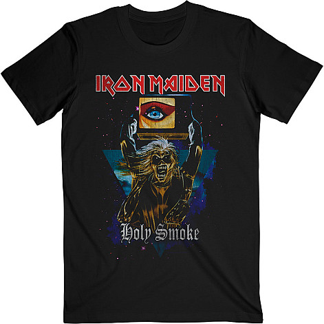 Iron Maiden t-shirt, Holy Smoke Space Triangle Black, men´s