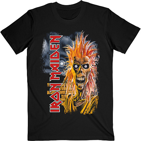 Iron Maiden t-shirt, First Album Track list V.3. BP Black, men´s