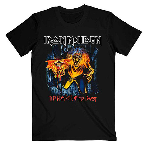 Iron Maiden t-shirt, Number Of The Beast Eddie Panel Burst Black, men´s