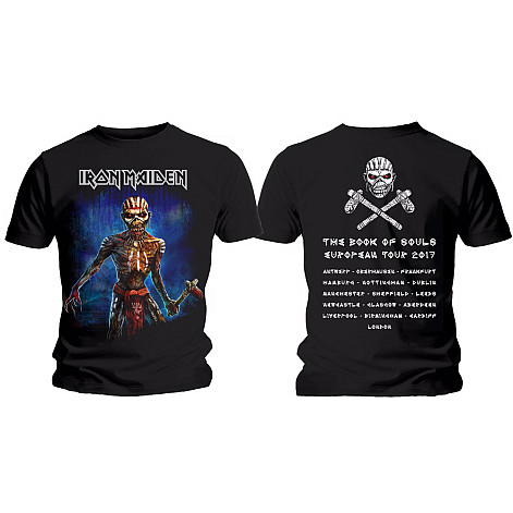 Iron Maiden t-shirt, Axe Eddie BOS European Tour ver.2, men´s