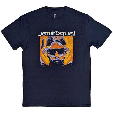 Jamiroquai t-shirt, Orange Glow Navy Blue, men´s