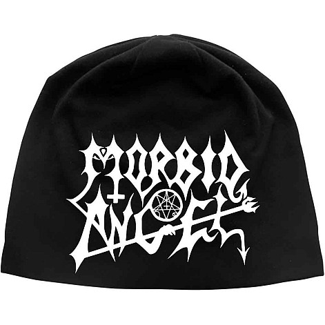 Morbid Angel winter onesize beanie cap cotton, Logo Black