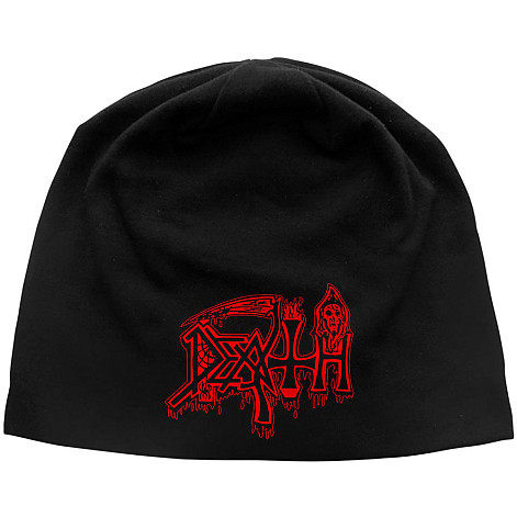 Death winter beanie cap, Logo Red