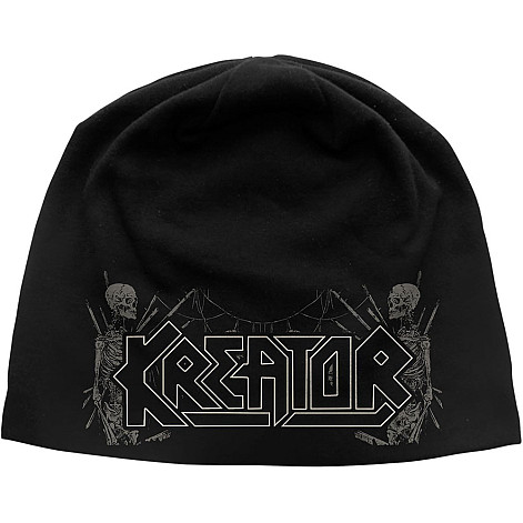 Kreator winter beanie cap, Skull & Skeletons Black, unisex