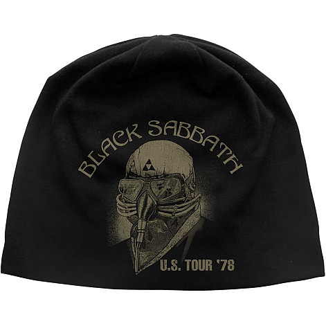 Black Sabbath winter beanie cap CO, Us Tour '78 JD Print Black, unisex