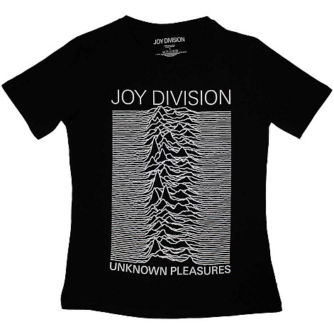 Joy Division t-shirt, Unknown Pleasures FP Black, ladies