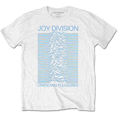 Joy Division t-shirt, Unknown Pleasures Blue On White, men´s