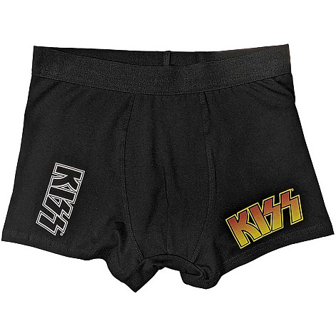 KISS boxerky CO+EA, Classic Logo Black, men´s