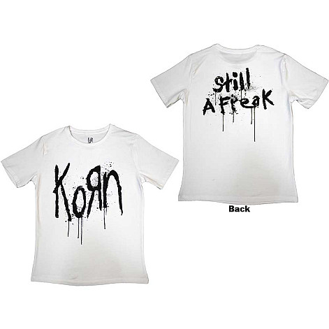 Korn t-shirt, Still A Freak BP White, ladies