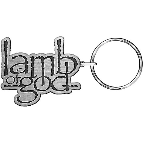 Lamb OF God keychain, Logo Metal