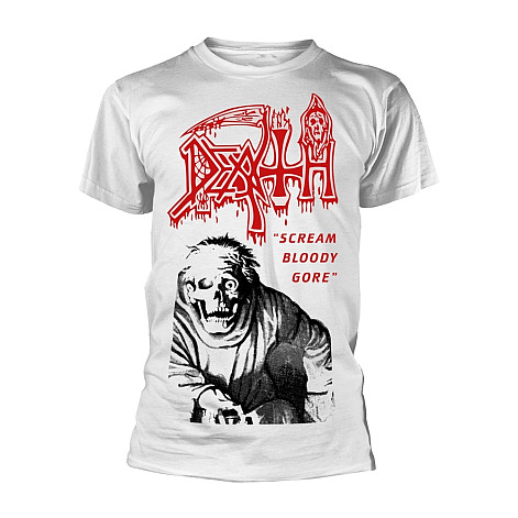 Death t-shirt, Scream Bloody Gore BP White, men´s