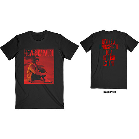 Lewis Capaldi t-shirt, Divinely Uninspired Black BP, men´s