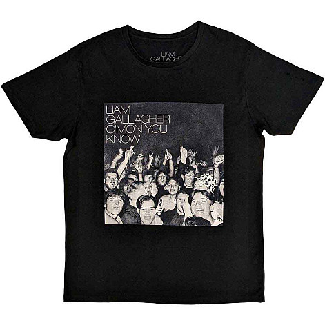 Oasis t-shirt, Liam Gallagher C'mon You Know Black, men´s