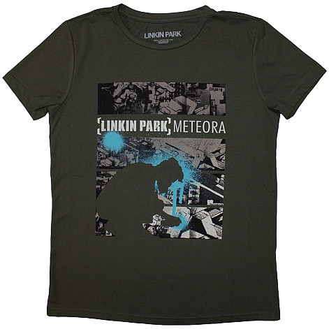 Linkin Park t-shirt, Meteora Drip Collage Green, ladies