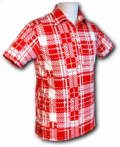 Pete Chenaski shirt, Polo Scot Red Creme, men´s