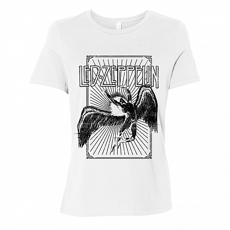 Led Zeppelin t-shirt, Icarus Burst White, ladies