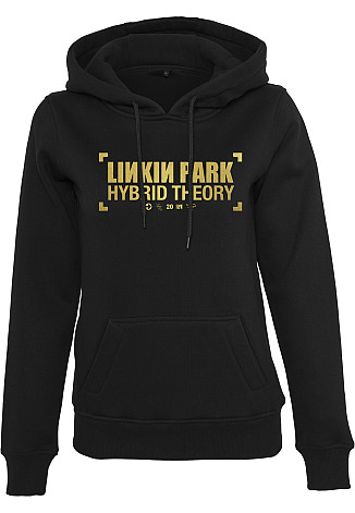 Linkin Park mikina, Anniversary Logo Hoody Black, ladies