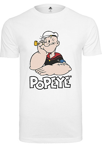 Pepek námořník t-shirt, Logo And Pose White, men´s