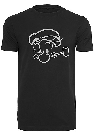 Pepek námořník t-shirt, Face Sketch Black, men´s