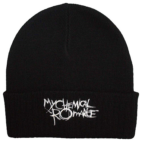 My Chemical Romance winter bavlněný beanie cap, The Black Parade Logo Black, unisex