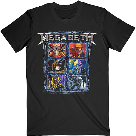 Megadeth t-shirt, Vic Head Grid Black, men´s