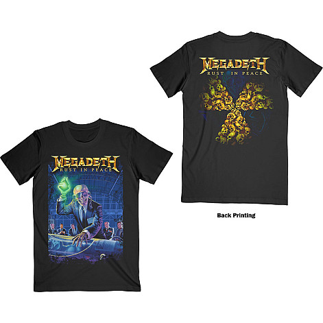 Megadeth t-shirt, Rust In Peace 30th Anniversary (Back Print) Black, men´s