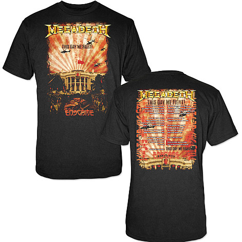 Megadeth t-shirt, China Whitehouse BP Black, men´s