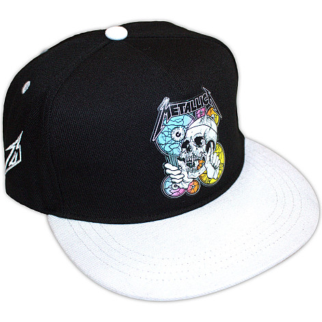 Metallica snapback snapback, The Shortest Straw Multi Eyes Black & Grey, uni