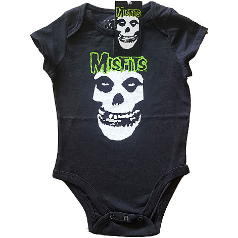 Misfits baby body t-shirt, Skull & Logo Black, kids