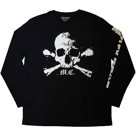 Motley Crue t-shirt long rukáv, Orbit Skull Sleeve Print Black, men´s