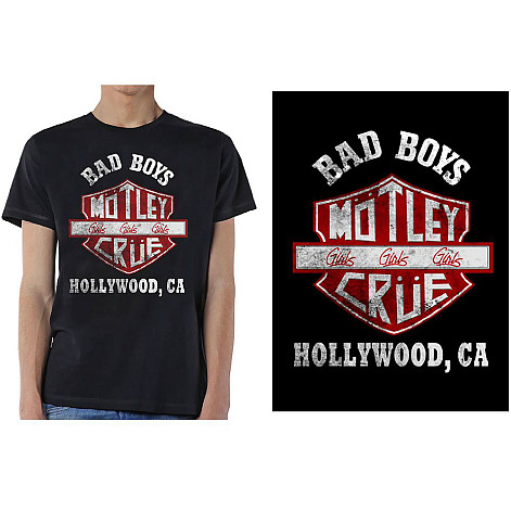 Motley Crue t-shirt, Bad Boys Shield Black, men´s