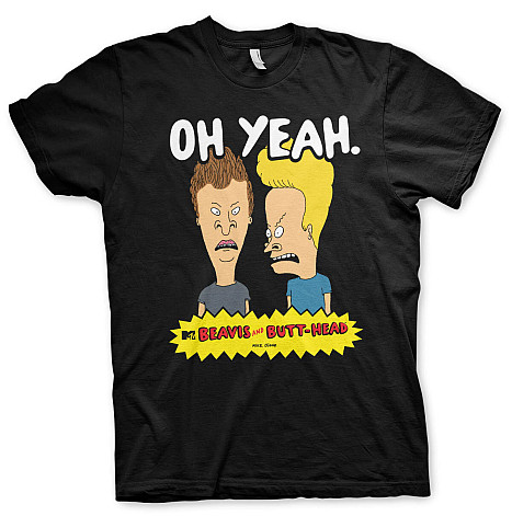 Beavis and Butt-Head t-shirt, Oh Yeah Black, men´s