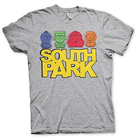 South Park t-shirt, Sketched Heather Grey, men´s