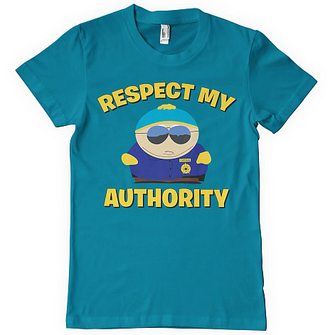 South Park t-shirt, Respect My Authority Tropical Blue, men´s