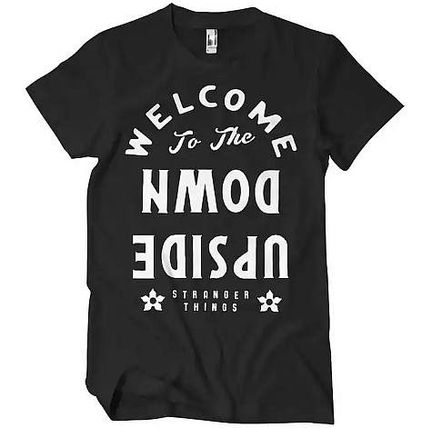 Stranger Things t-shirt, Welcome To The Upside Down Black, men´s